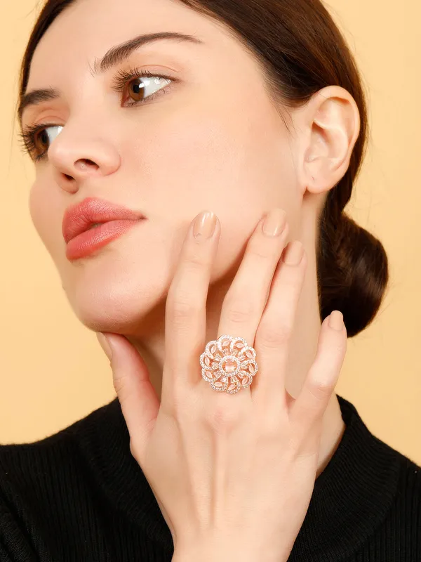 Rose_Gold_Plated_Ad-Studded_Adjustable_Ring