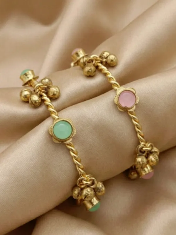 Set_Of_2_18K_Gold_Toned_Adjustable_Ghungroo_Traditional_Bangles
