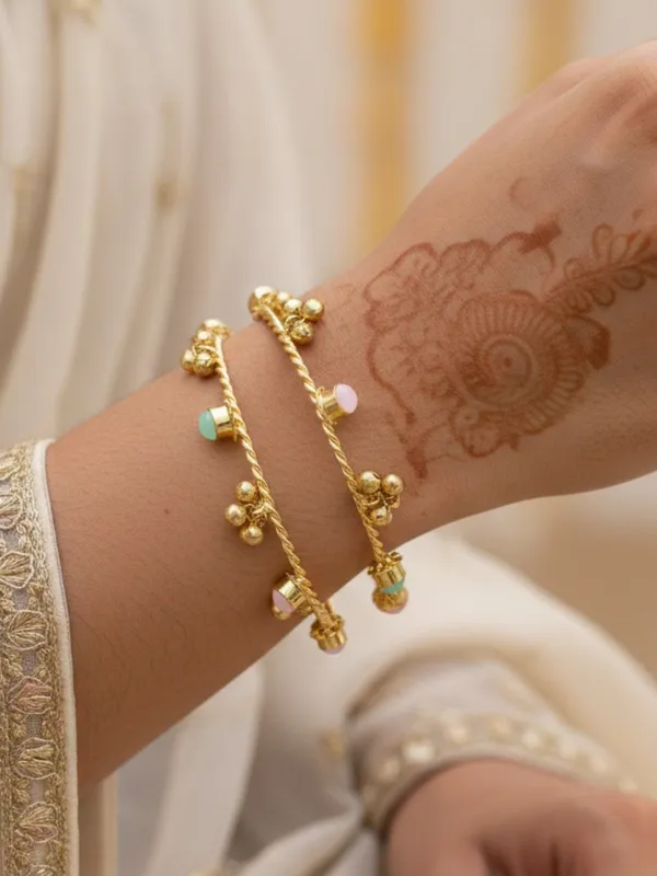 Set_Of_2_18K_Gold_Toned_Adjustable_Ghungroo_Traditional_Bangles
