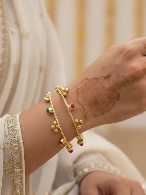 Set_Of_2_18K_Gold_Toned_Adjustable_Ghungroo_Traditional_Bangles