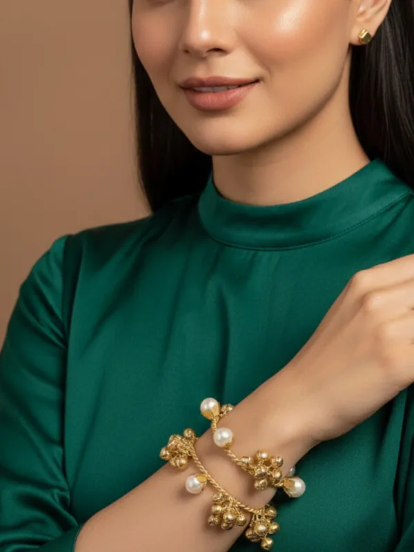 Set_Of_2_18K_Gold_Toned_Pearl_Adjustable_Ghungroo_Traditional_Bangles