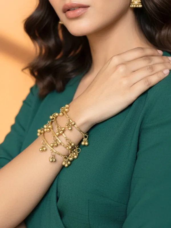Set_Of_4_18K_Gold_Plated_Ghungroo_Traditional_Bangles