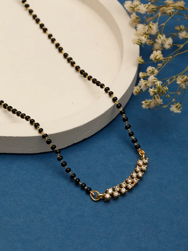 18K_Gold_Plated_Ad_&_Cz_Studded_With_Gold_&_Black_Beads_Mangalsutra_Necklace