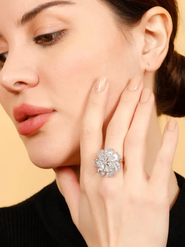 Silver_Plated_Ad-Studded_Contemporary_Adjustable_Finger_Ring