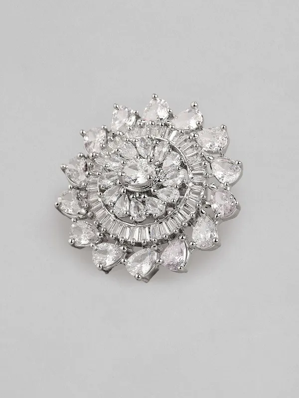 Silver_Plated_Ad-Studded_Contemporary_Solitaire_Adjustable_Finger_Ring