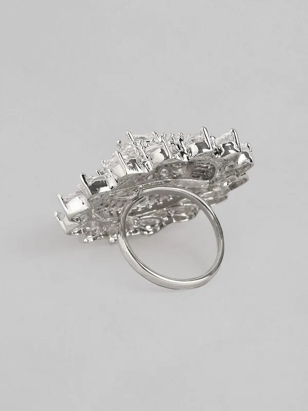Silver_Plated_Ad-Studded_Contemporary_Solitaire_Adjustable_Finger_Ring
