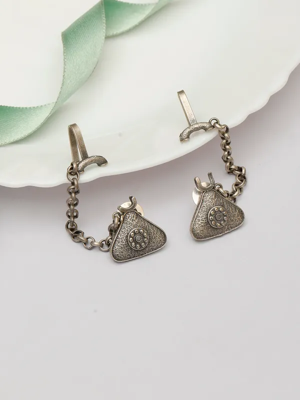 German_Silver_Contemporary_Ear_Cuff_Earrings