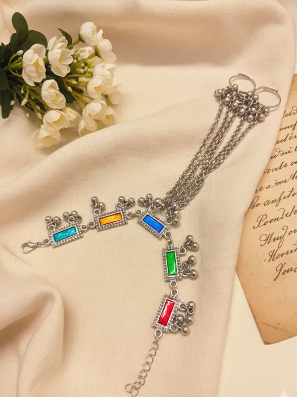 Silver-Plated_Ring_Bracelet_With_Hathphool