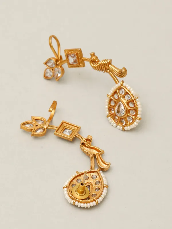 Gold_Plated_Contemporary_Ear_Cuff_Earrings