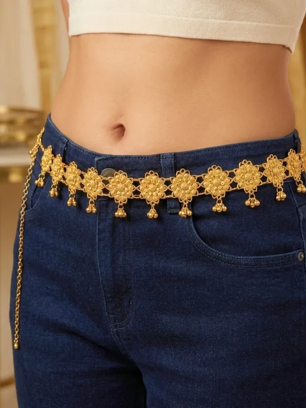 Women_Gold-Plated_Floral_Antique_Waist_Belt_Kamarband