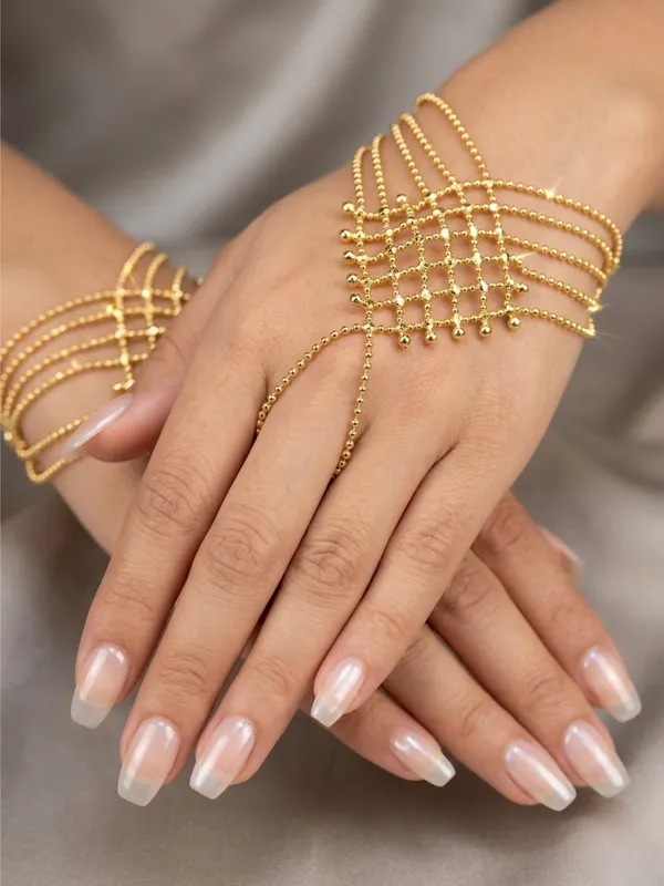 Women_Gold-Plated_Handcrafted_Hathphool_Wraparound_Bracelet_Set