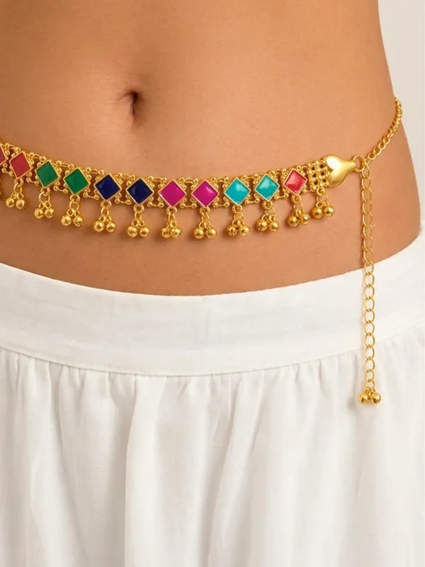 Women_Gold-Plated_Multicolour_Stone_Studded_Kamarband_Waist_Belt