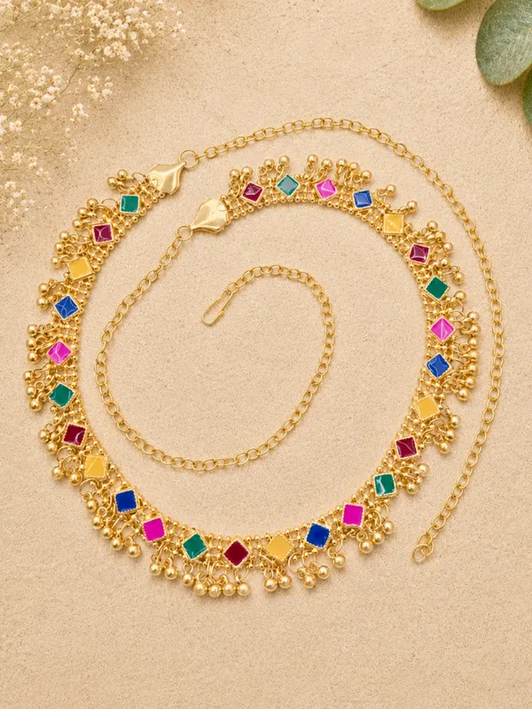 Women_Gold-Plated_Multicolour_Stone_Studded_Kamarband_Waist_Belt