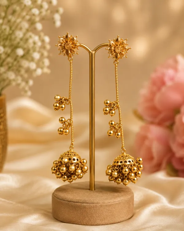 Kashmiri_Gold_Plated_Drop_Earrings