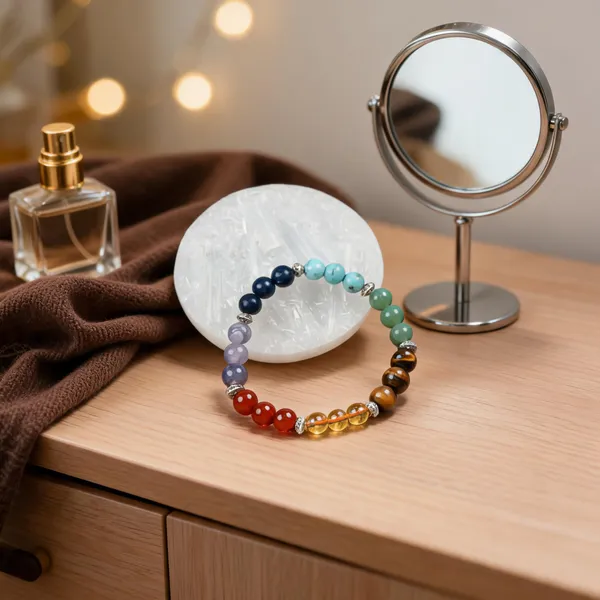 Seven_Chakra_Healing_Bracelet_With_Free_Selenite_Charging_Plate