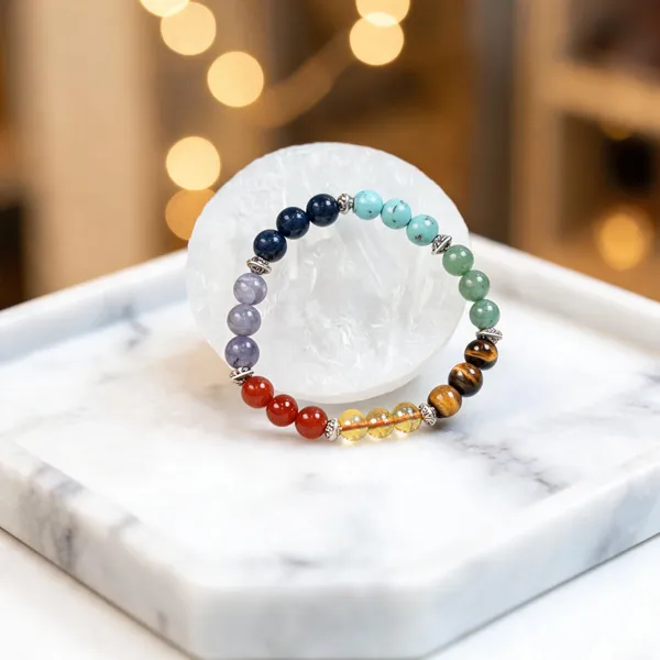 Seven_Chakra_Healing_Bracelet_With_Free_Selenite_Charging_Plate