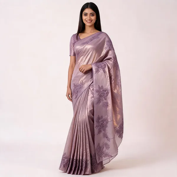 Mauve_Fendi_Silk_Floral_Embroidered_Shimmer_Scarf_For_Women