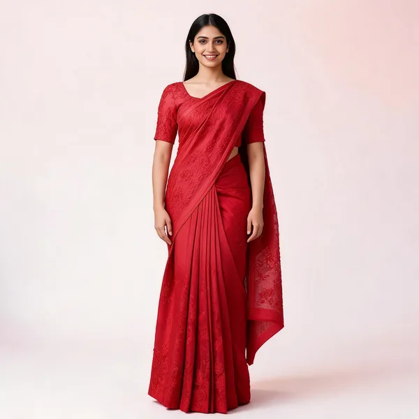 Red_Kota_Doriya_Floral_Embroidered_Unstitched_Suit_Fabric_For_Women