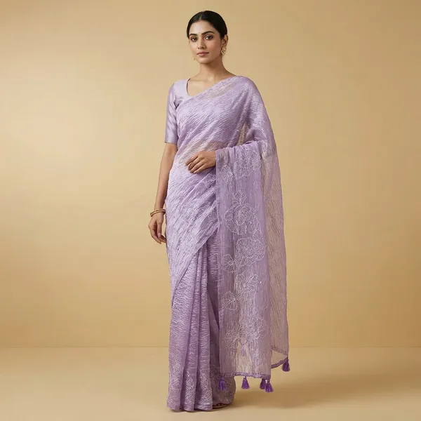Purple_Burberry_Crush_Shimmer_Floral_Embroidered_Saree_For_Women