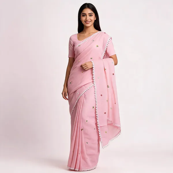 Pink_Kota_Doriya_Floral_Embroidered_Lace_Border_Saree_For_Women
