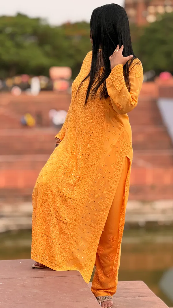 Pure_Viscose_3_Piece_Kurta_Set_-_Mustard_Yellow