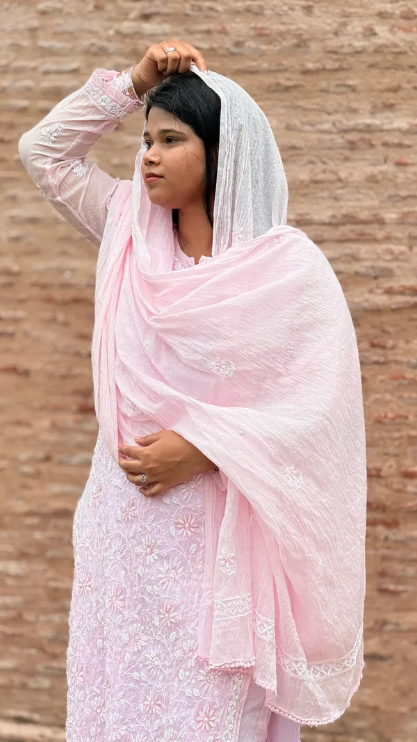 Mul_Chanderi_4_Piece_Kurta_Set_-_Baby_Pink