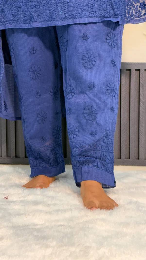 Pure_Kota_Doria_4_Piece_Kurta_Sets_-_Irish_Blue