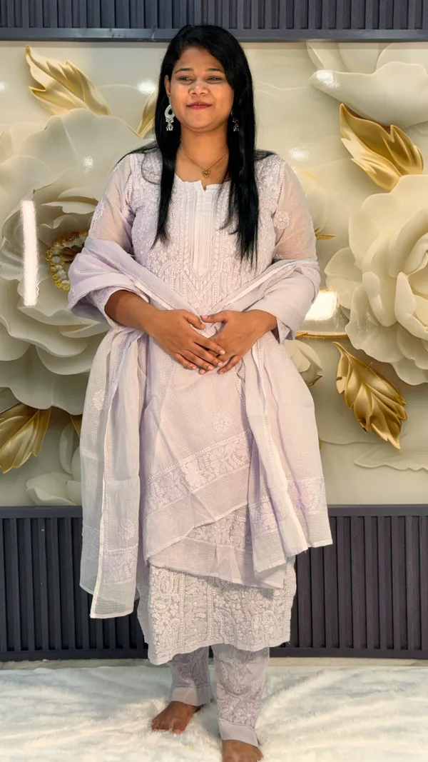 Pure_Kota_Doria_4_Piece_Kurta_Sets_-_Light_Mauve