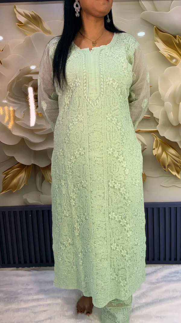 Pure_Kota_Doria_4_Piece_Kurta_Sets_-_Pista