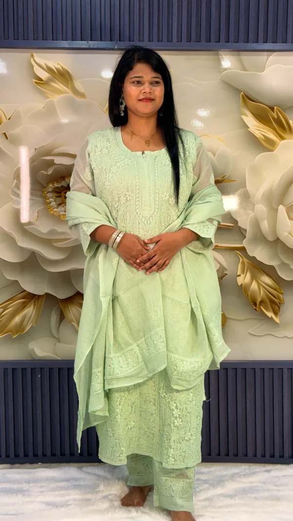 Pure_Kota_Doria_4_Piece_Kurta_Sets_-_Pista