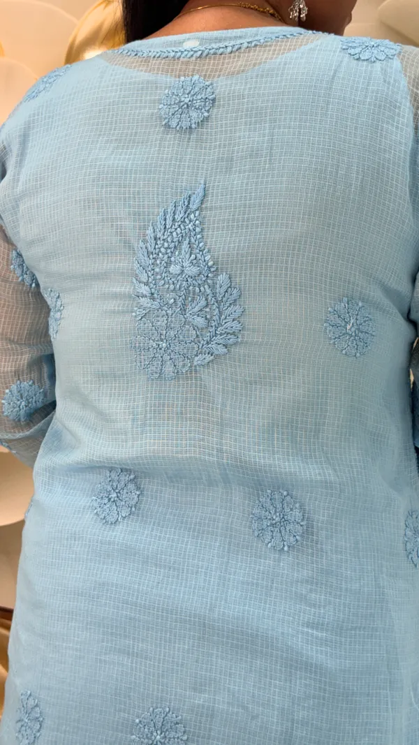 Pure_Kota_Doria_Chikankari_Kurta_4_Piece_Sets_-_Powder_Blue