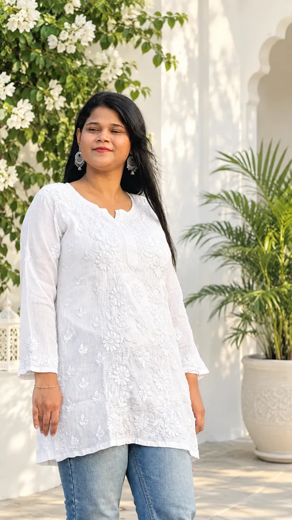 Pure_Kota_Doria_Chikankari_Top_-_White