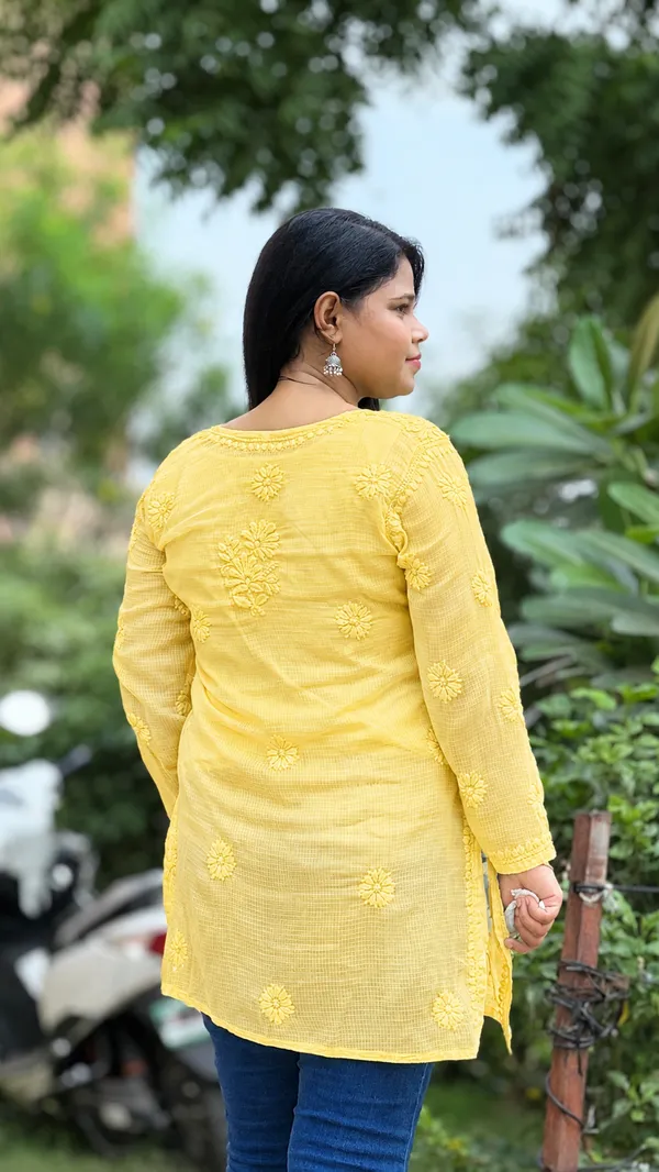 Pure_Kota_Doria_Chikankari_Top_-_Yellow