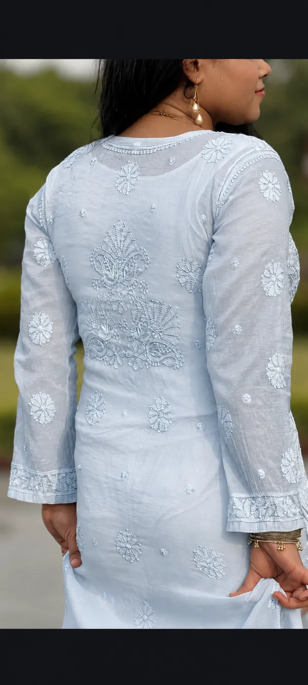 Pure_Mul_Chanderi_4_Piece_Kurta_-_Ice_Blue
