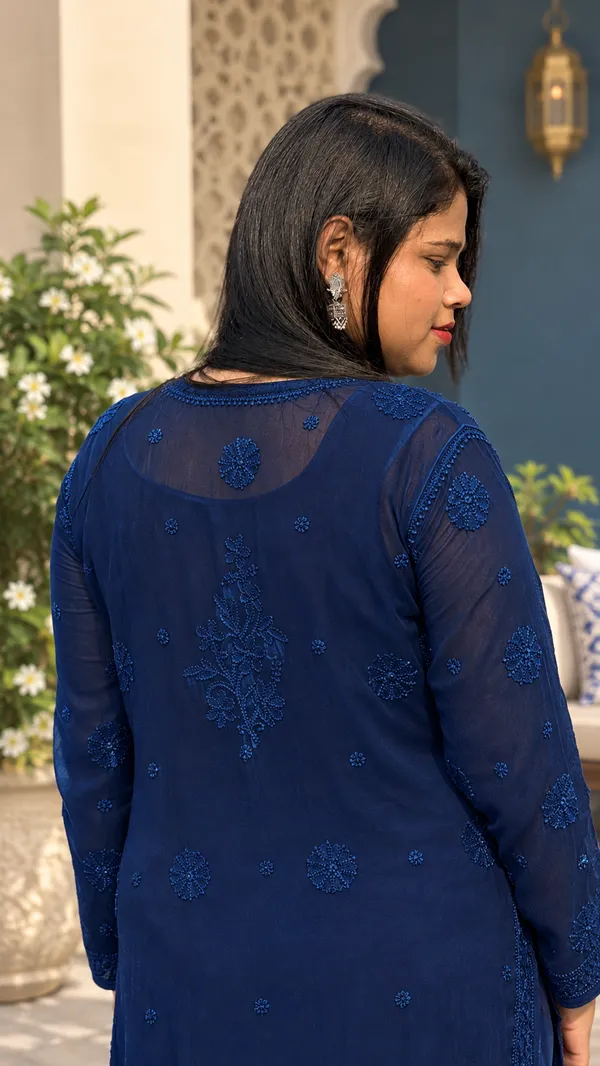 Pure_Viscose_3_Piece_Kurta_set_-_Dark_Blue
