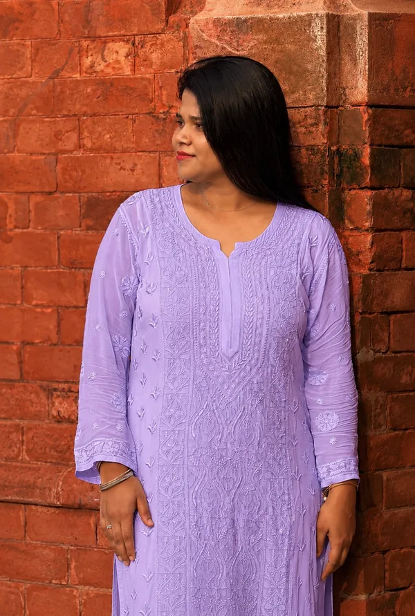 Pure_Viscose_3_Piece_Kurta_set_-_Lavender