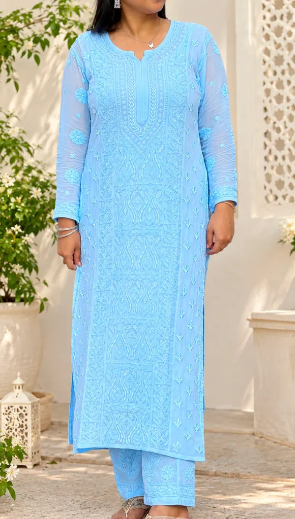 Pure_Viscose_3_Piece_Kurta_set_-_Sky_Blue