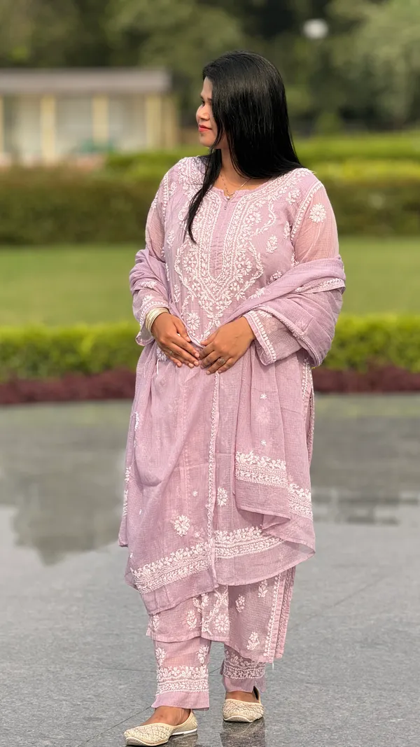 Pure_Kota_Doria_Chikankari_Kurta_Sets_-_Light_Mauve_Pink
