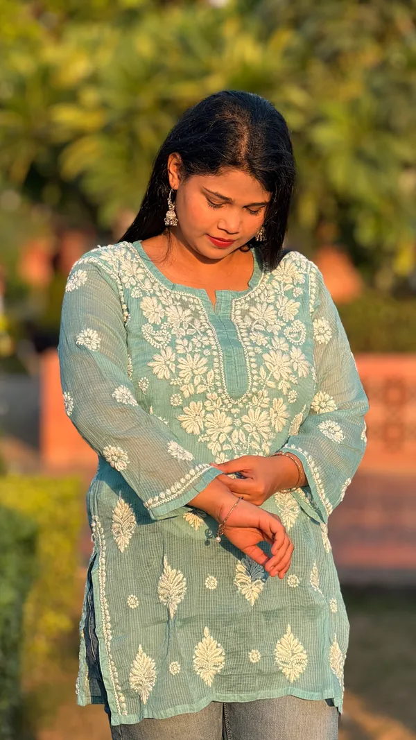Pure_Kota_Doria_Top_-_Sea_Green
