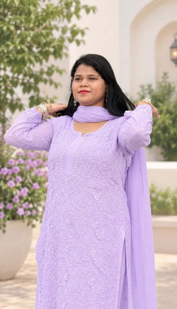 Viscose_3_Piece_Kurta_Set_-_Lavender