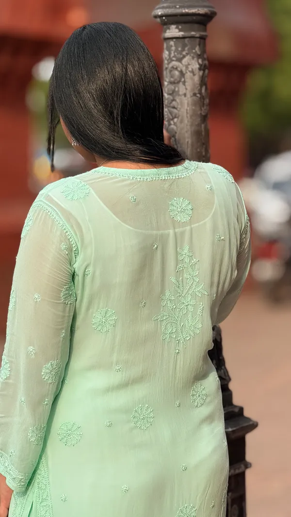 Pure_Viscose_3_Piece_Kurta_set_-_Sea_Green