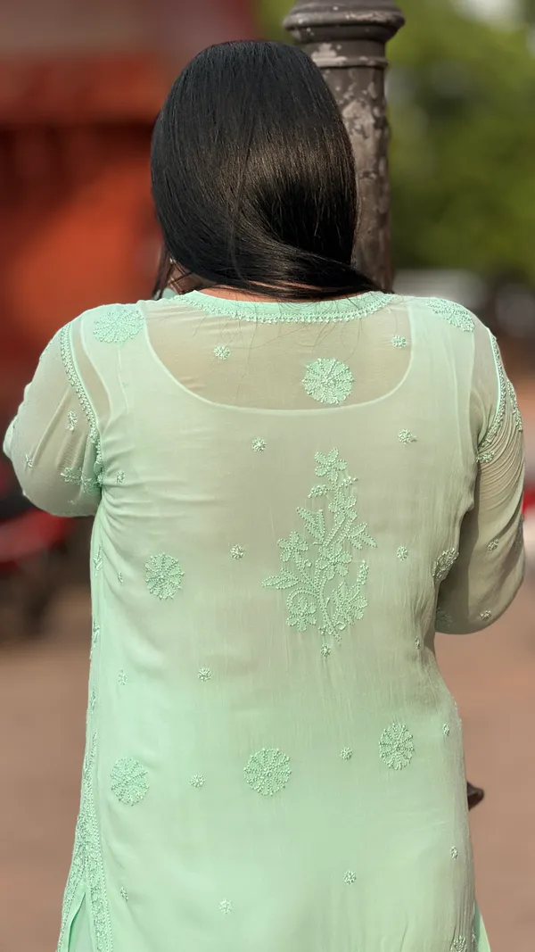 Pure_Viscose_3_Piece_Kurta_set_-_Sea_Green