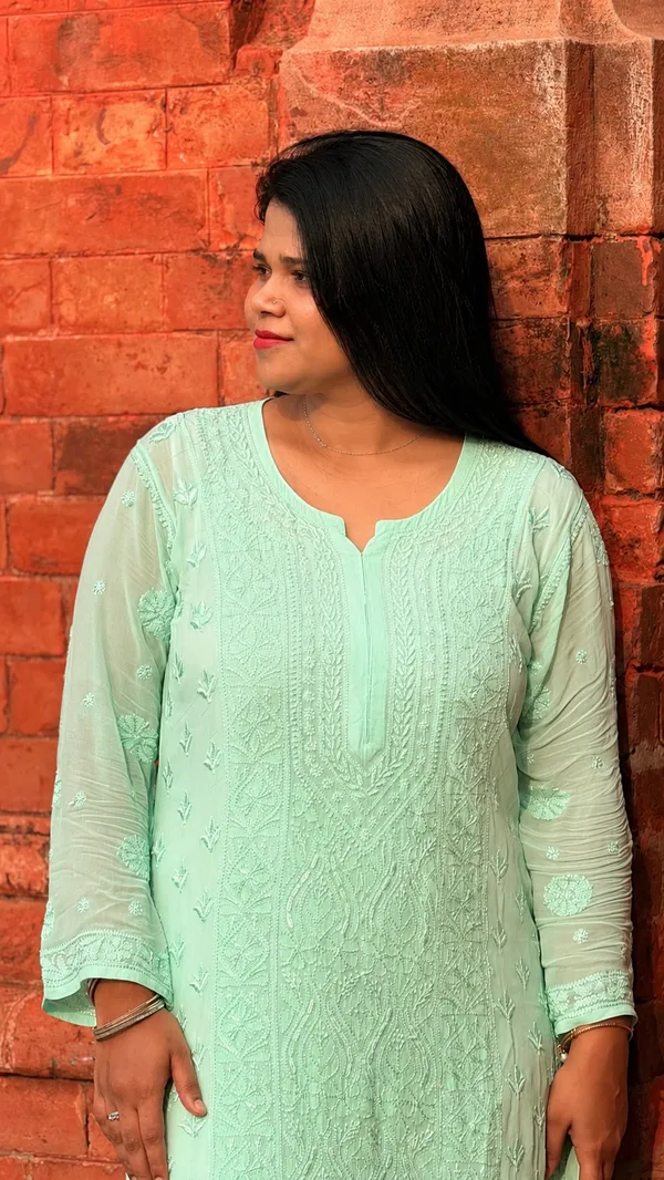 Pure_Viscose_3_Piece_Kurta_set_-_Sea_Green