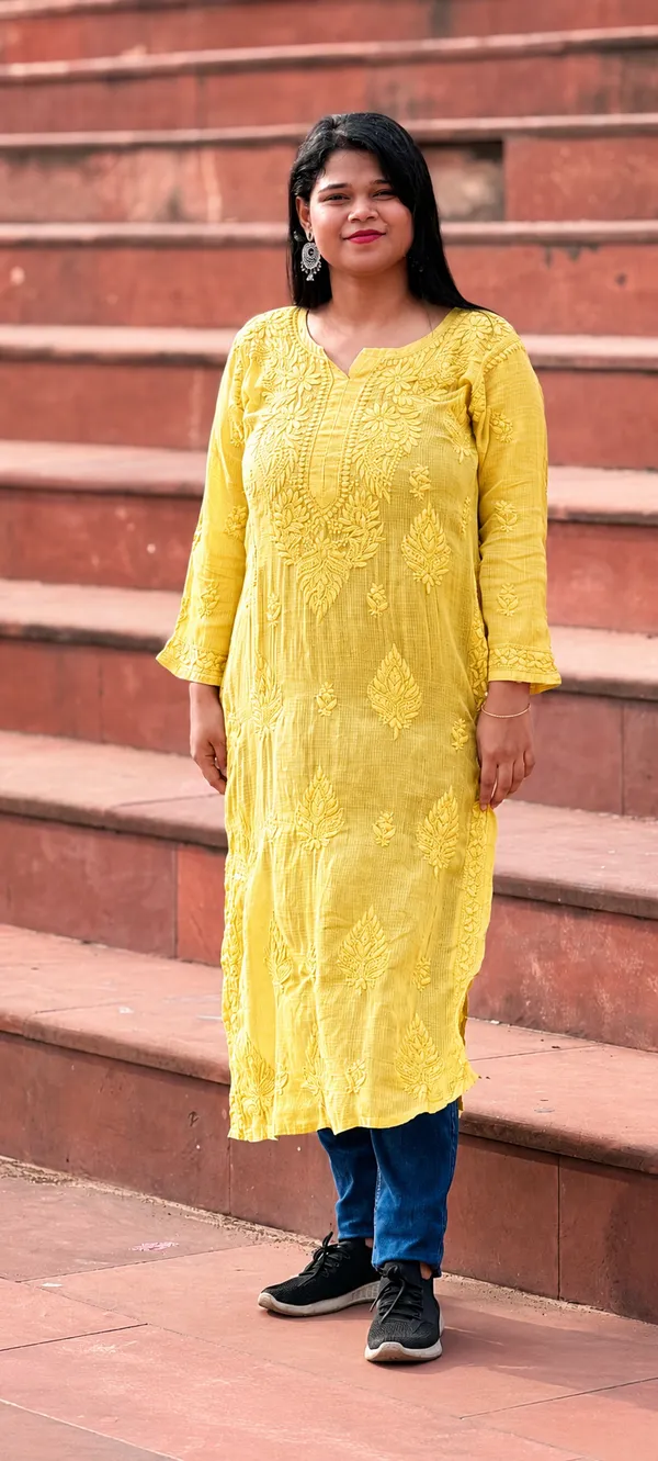Pure_Kota_Doria_Kurti_-_Yellow
