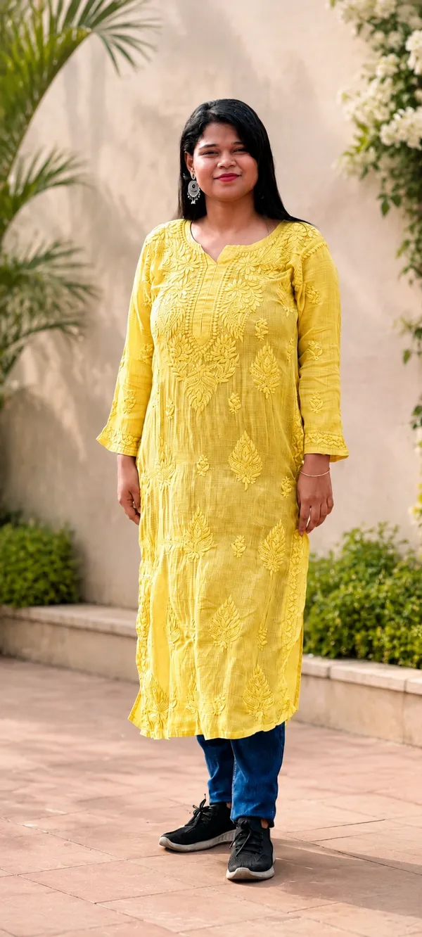 Pure_Kota_Doria_Kurti_-_Yellow