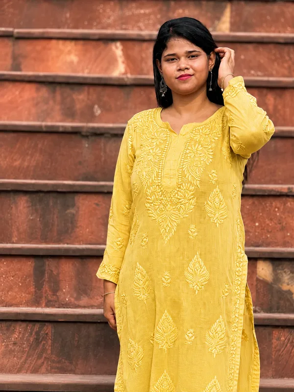 Pure_Kota_Doria_Kurti_-_Yellow