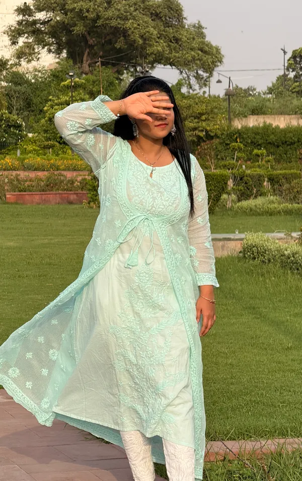Kota_Doria_Gown_-_Pistachio_Green