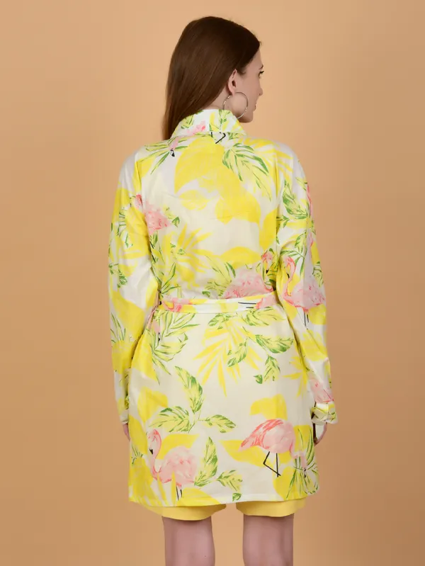 Yellow_Flamingo_Print_Shrug