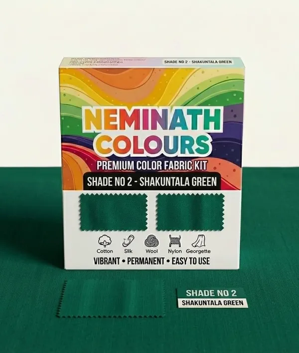 Pack_Of_10_Premium_Color_Kit_Shakuntala_Green_Shade_No_02_Fabric_Dye_Powder_For_Cotton_And_Denim_10_Dye_Sachets_Fixer_Bottle_Permanent_Color