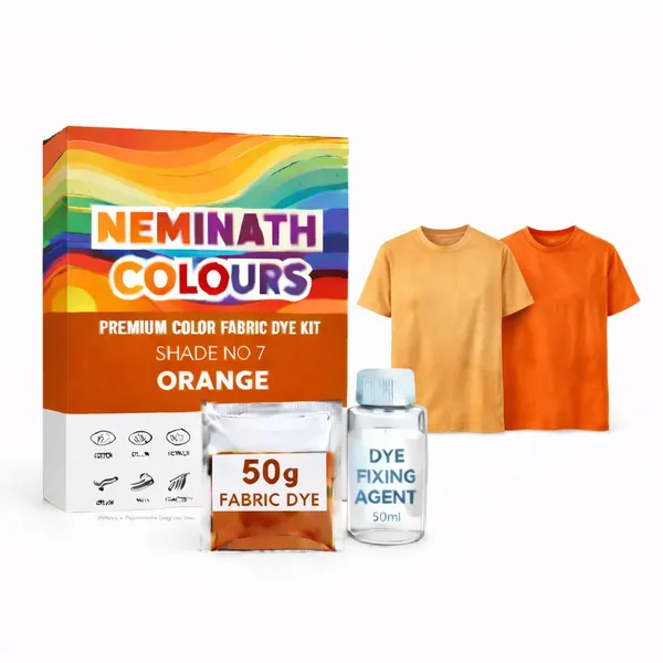 Pack_Of_10_Neminath_Colours_Orange_Fabric_Dye_Kit_Shade__Sachets_&_Fixer